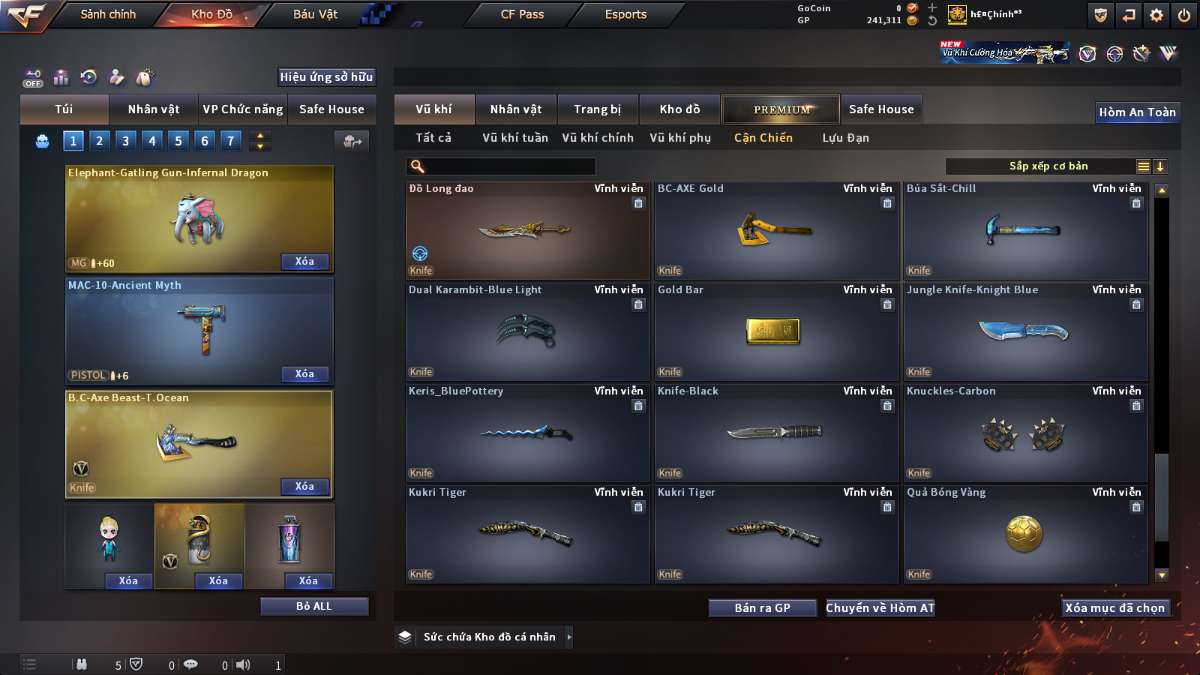 shop acc cf uy tin gia re